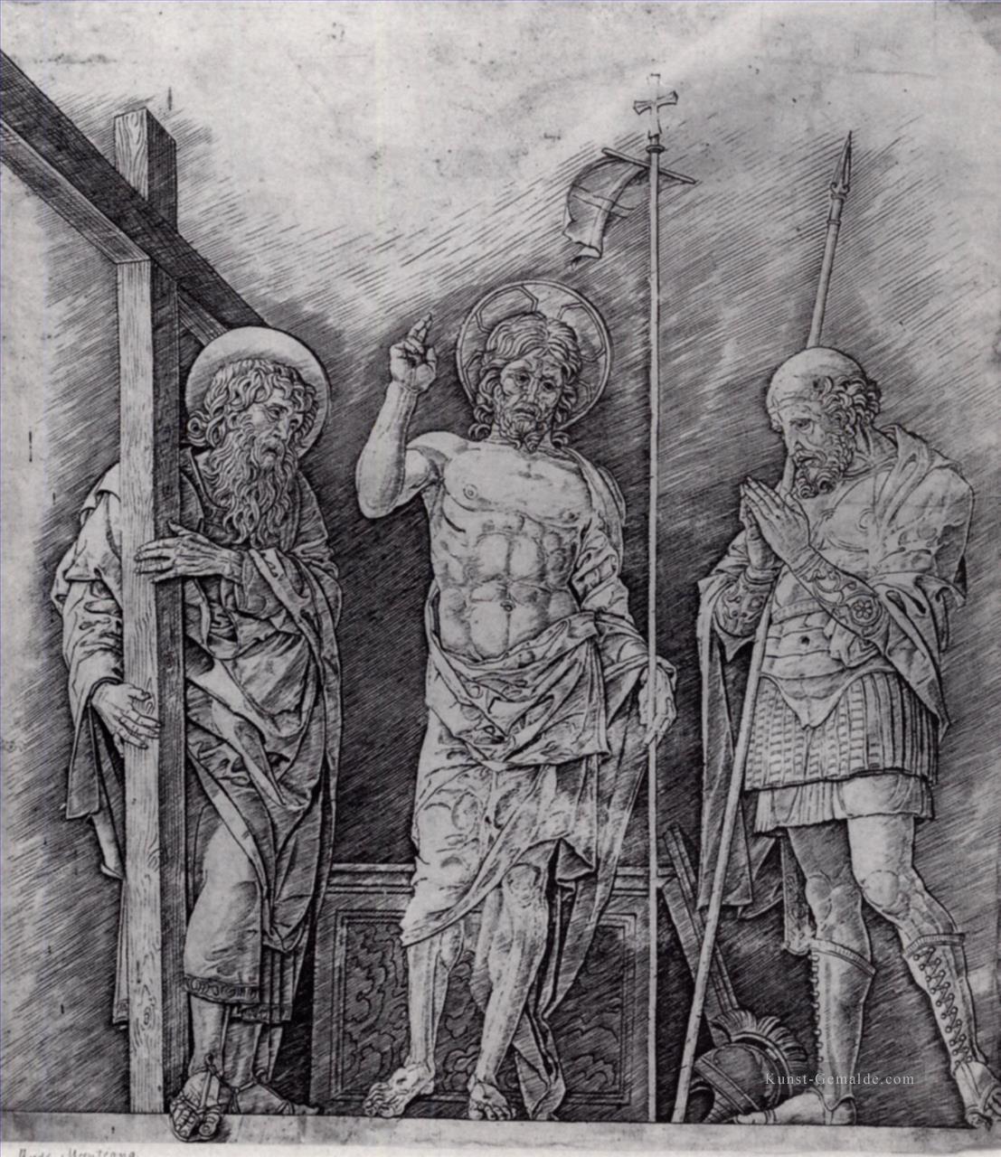 die Auferstehung Christi Renaissance Maler Andrea Mantegna Ölgemälde